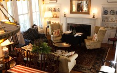 Enjoy breakfast by the fire.