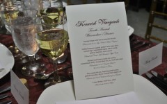 Keswick Wine Dinner Menu
