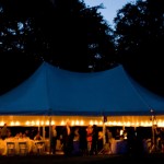 Garden wedding tent