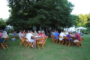 Party in the garden at the inn on Poplar Hill bed and breakfast